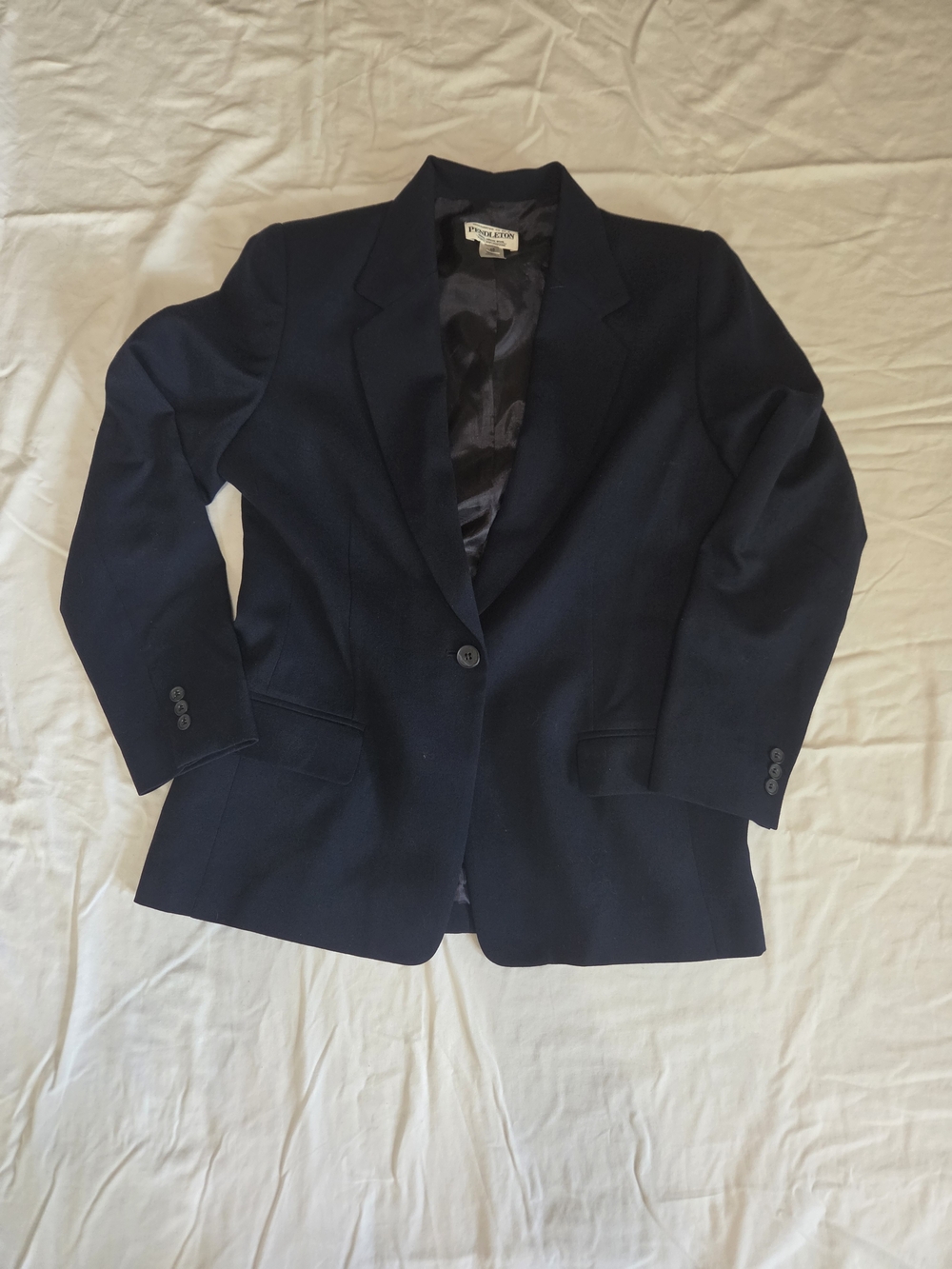 Pendleton Navy Single-Button Women's Blazer